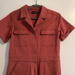 United By Blue Rosy Pink Zip Coveralls